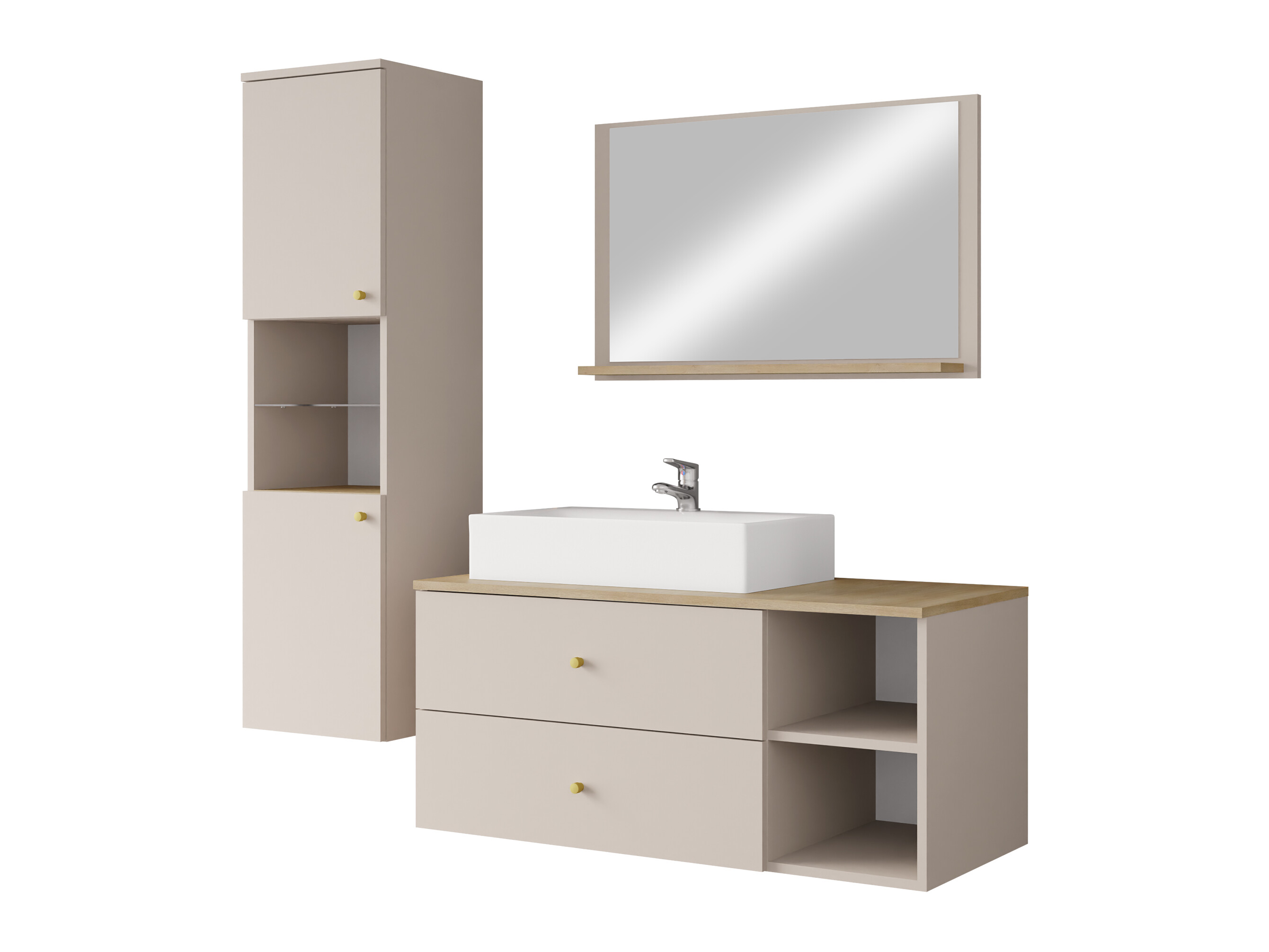 Set baie Salus II (Cașmir + Stejar Cremona)