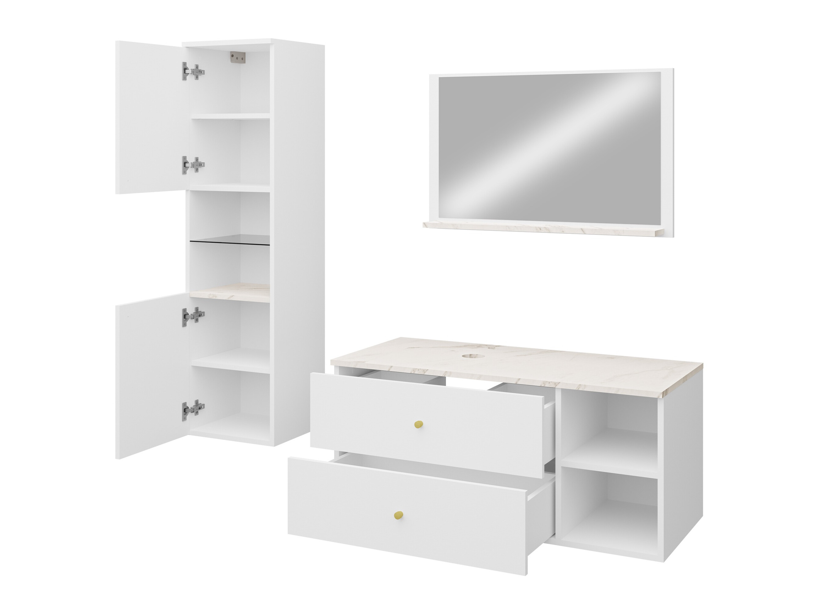 Set baie Salus II (Cașmir + Stejar Cremona)