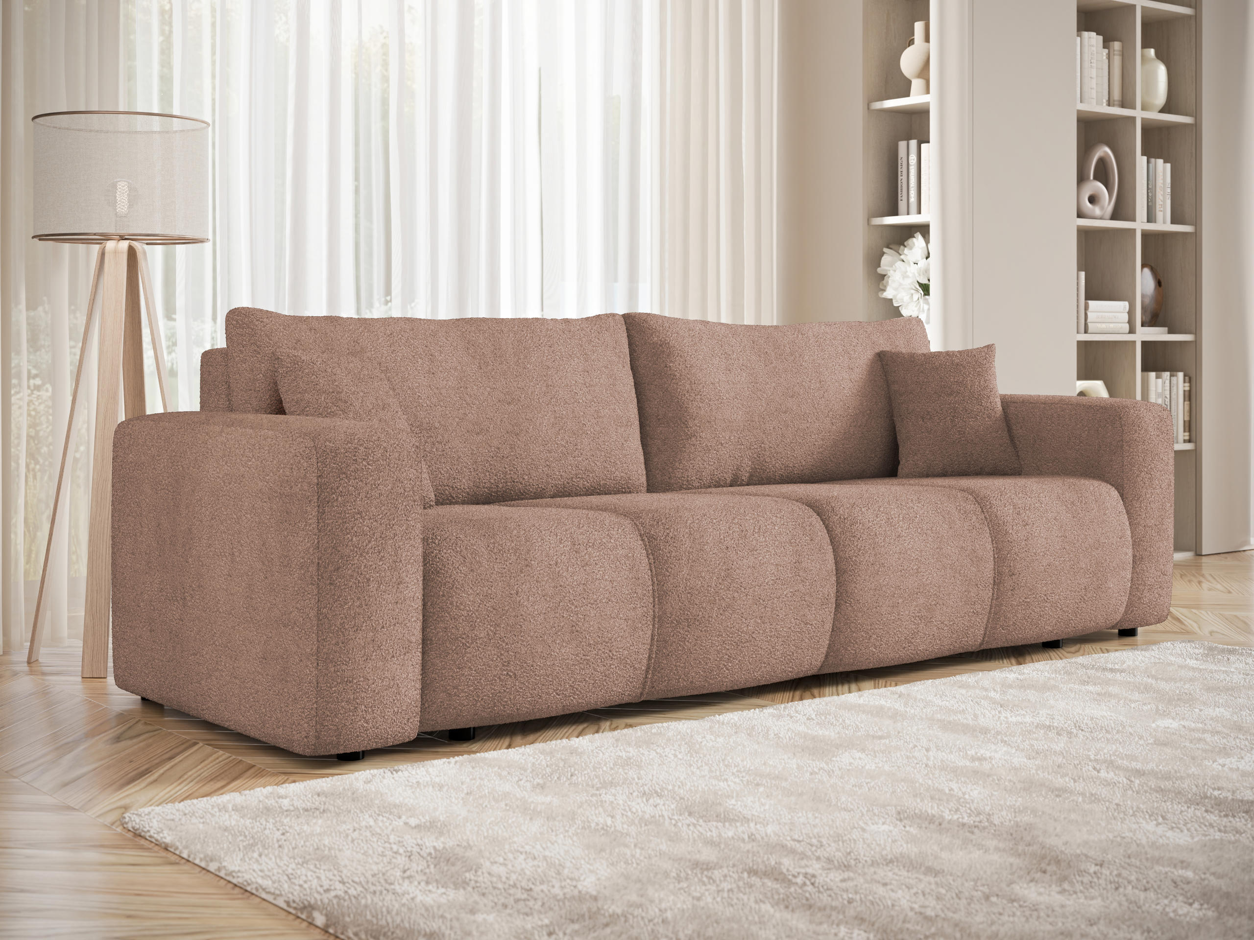 Canapea extensibilă Comfivo Laurus (Coral 45)