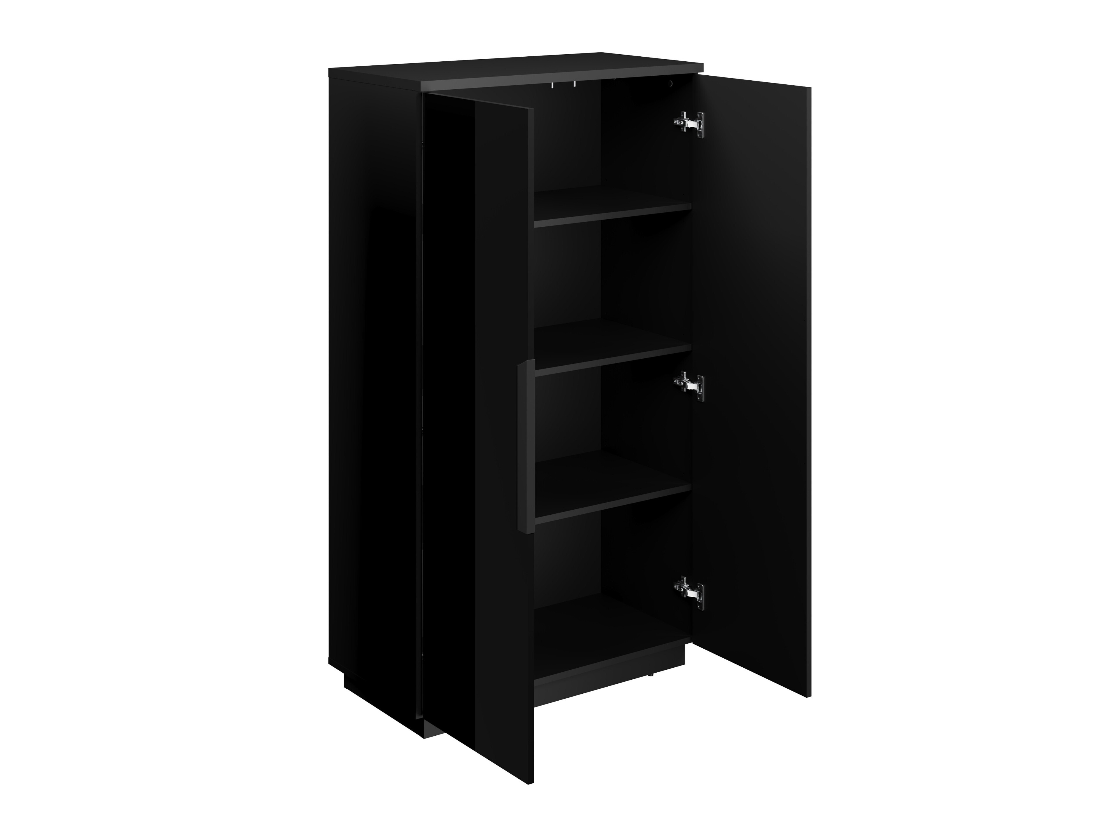 Set de living Talevaro 106 (Negru + Negru lucios)