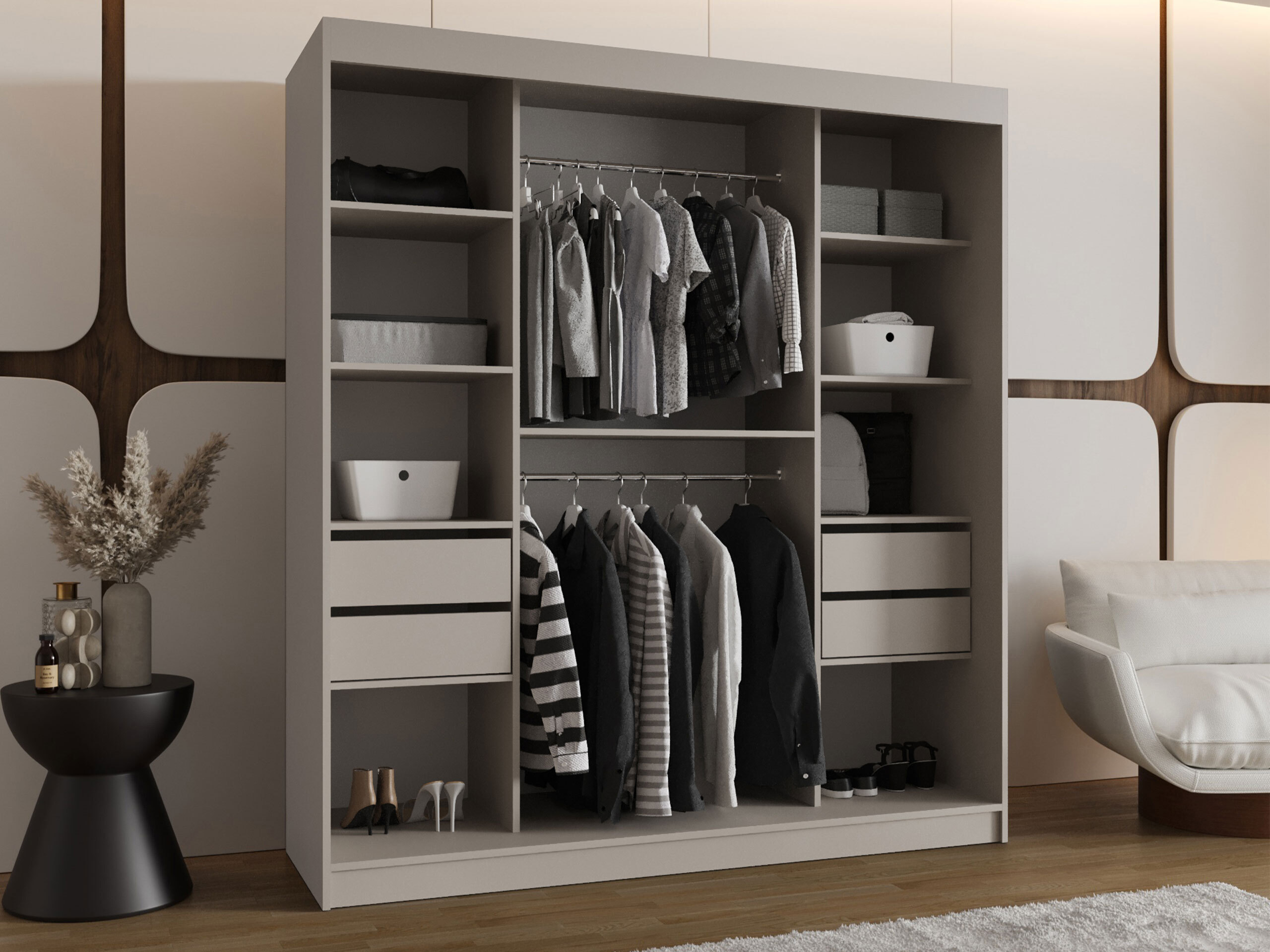 Dulap Hartford 529 (Negru)