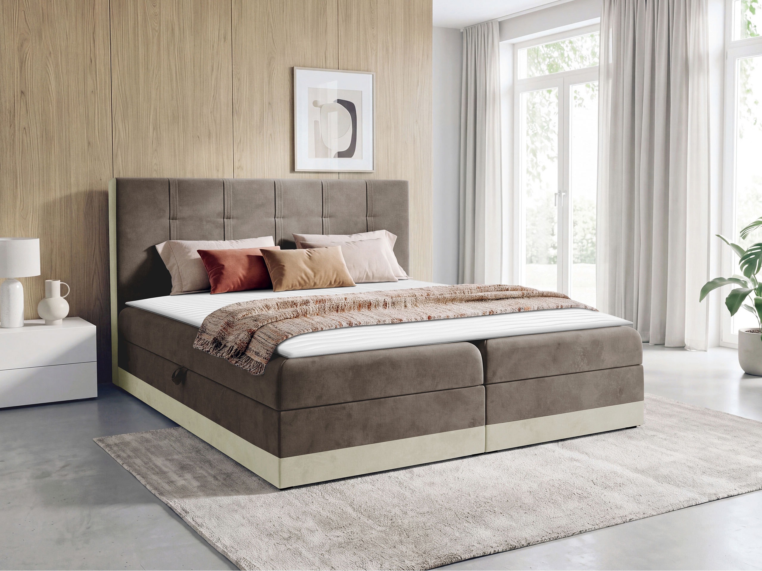Pat boxspring Villa (Kameleon 04 + Kameleon 15)