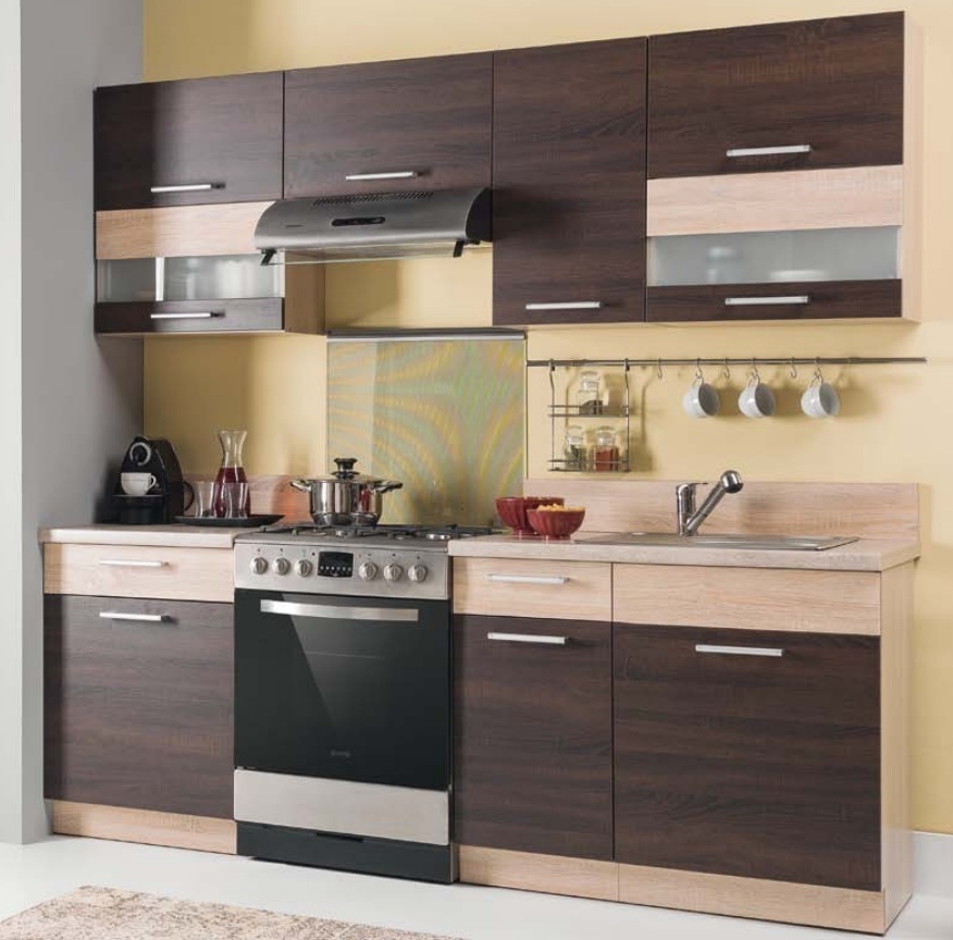 Dulap modular cu sertar și uși Mode Dark 110